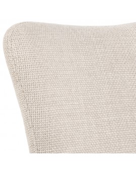 SARETTA Beige (stof Basel 24) - MODERNE GESTOFFEERDE DRAAISTOEL VOOR WOONKAMER/EETAMER/LOFT KANTOOR