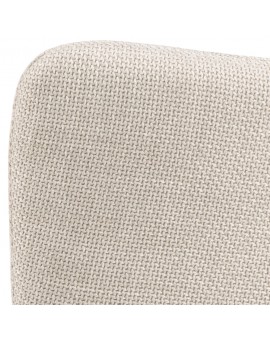 SARETTA Beige (stof Basel 24) - MODERNE GESTOFFEERDE DRAAISTOEL VOOR WOONKAMER/EETAMER/LOFT KANTOOR