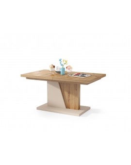 NOIR artisan eiken / beige, salontafel, uitschuifbaar