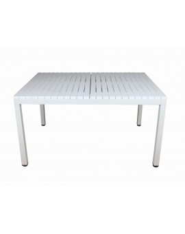 YASU WIT - MODERNE RECHTHOEKIGE TUINTAFEL (voor keuken, café, tuin)