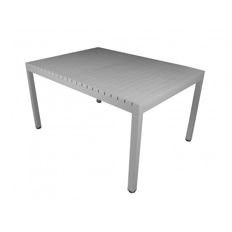 YASU Lichtgrijs (asgrijs) - MODERNE RECHTHOEKIGE TUINTAFEL (voor keuken, café, tuin) YASU Lichtgrijs (asgrijs) - MODERNE RECHTHOEKIGE TUINTAFEL (voor keuken, café, tuin)