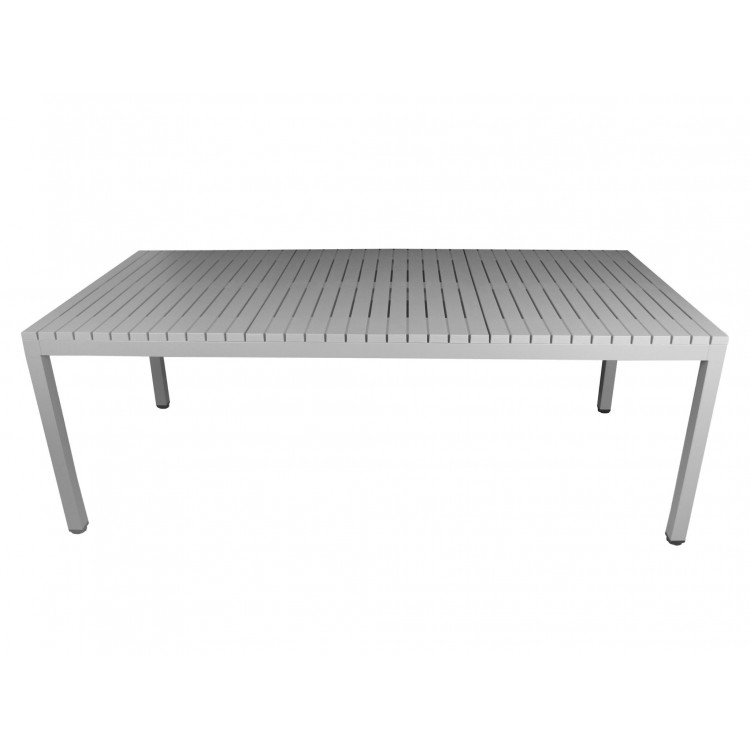 YASU Lichtgrijs (asgrijs) - MODERNE RECHTHOEKIGE TUINTAFEL (voor keuken, café, tuin), 210 cm YASU Lichtgrijs (asgrijs) - MODERNE RECHTHOEKIGE TUINTAFEL (voor keuken, café, tuin), 210 cm