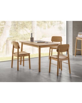 ZARION Natuurlijk Eiken - HOUTEN STOEL VOOR KEUKEN, WOONKAMER, RESTAURANT