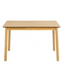 ZARION Eiken Natuur – KEUKENTAFEL 120 cm IN HOUTFINEER