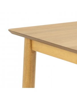 ZARION Eiken Natuur – KEUKENTAFEL 120 cm IN HOUTFINEER