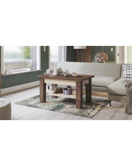 ASTORIA bruine eik / beige, opklapbare salontafel