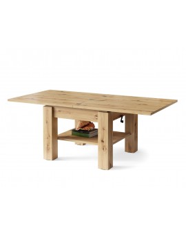 CLEO ARTISAN EIK, UITSCHUIFBARE SALONTAFEL