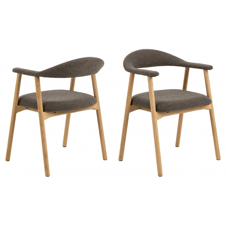 ADELE bruin taupe (monza 40) / frame natuurlijk eiken - HOUTEN STOEL VOOR WOONKAMER EETKAMER KEUKEN RETRO ADELE bruin taupe (monza 40) / frame natuurlijk eiken - HOUTEN STOEL VOOR WOONKAMER EETKAMER KEUKEN RETRO