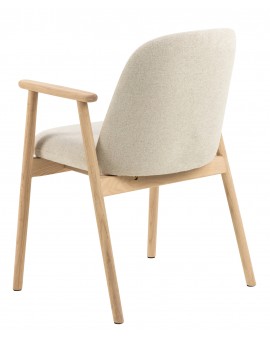 RODERIC Beige (Apia 453)/geolied - HOUTEN STOEL VOOR WOONKAMER, EETKAMER, KEUKEN RETRO