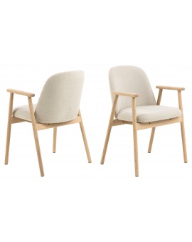 RODERIC Beige (Apia 453)/geolied - HOUTEN STOEL VOOR WOONKAMER, EETKAMER, KEUKEN RETRO