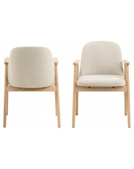 RODERIC Beige (Apia 453)/geolied - HOUTEN STOEL VOOR WOONKAMER, EETKAMER, KEUKEN RETRO