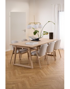 RODERIC Beige (Apia 453)/geolied - HOUTEN STOEL VOOR WOONKAMER, EETKAMER, KEUKEN RETRO