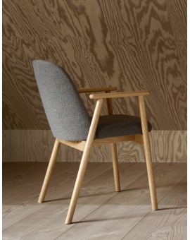RODERIC Taupebruin (Monza 40)/gelakt - HOUTEN STOEL VOOR WOONKAMER, EETKAMER, KEUKEN RETRO