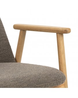 RODERIC Taupebruin (Monza 40)/gelakt - HOUTEN STOEL VOOR WOONKAMER, EETKAMER, KEUKEN RETRO