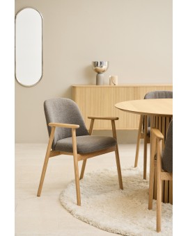 RODERIC Taupebruin (Monza 40)/gelakt - HOUTEN STOEL VOOR WOONKAMER, EETKAMER, KEUKEN RETRO