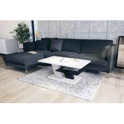 CLIFF witte mat / zwart, salontafel