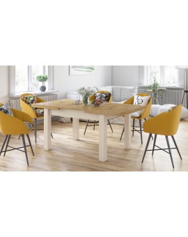 ROYAL eiken artisan / beige, EETTAFEL, UITSCHUIFBAAR