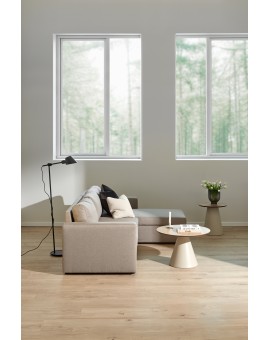 BOSCO Natuurlijke eik / beige poot (Kashmir) – RONDE SALONTAFEL 65 cm SALONTAFEL MET FINEER