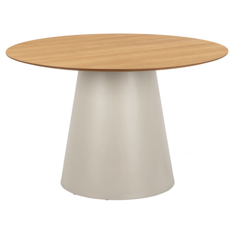BOSCO Natuurlijke eik / beige poot (Kashmir) – RONDE TAFEL 120 cm VOOR KEUKEN, EETKAMER EN WOONKAMER, FINEER BOSCO Natuurlijke eik / beige poot (Kashmir) – RONDE TAFEL 120 cm VOOR KEUKEN, EETKAMER EN WOONKAMER, FINEER