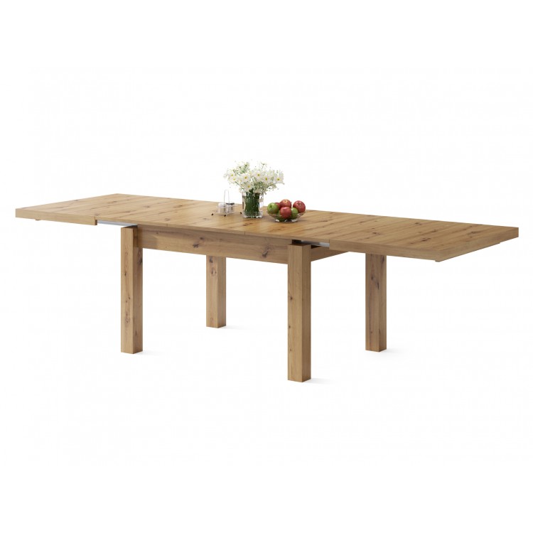 ROYAL eiken artisan, EETTAFEL, UITSCHUIFBAAR ROYAL eiken artisan, EETTAFEL, UITSCHUIFBAAR