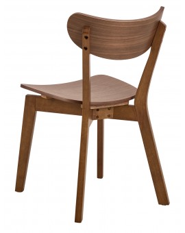 ROXY natuurlijke walnoot - HOUTEN STOEL VOOR WOONKAMER, EETKAMER, KEUKEN, RETRO