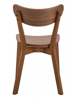 ROXY natuurlijke walnoot - HOUTEN STOEL VOOR WOONKAMER, EETKAMER, KEUKEN, RETRO
