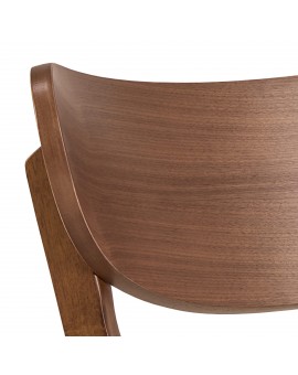 ROXY natuurlijke walnoot - HOUTEN STOEL VOOR WOONKAMER, EETKAMER, KEUKEN, RETRO