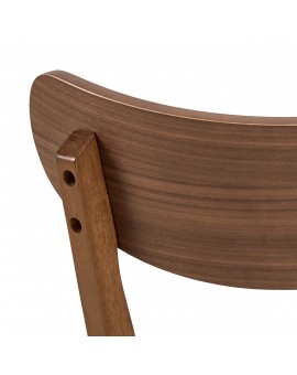 ROXY natuurlijke walnoot - HOUTEN STOEL VOOR WOONKAMER, EETKAMER, KEUKEN, RETRO