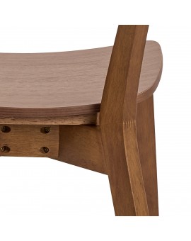 ROXY natuurlijke walnoot - HOUTEN STOEL VOOR WOONKAMER, EETKAMER, KEUKEN, RETRO