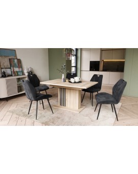 LEONEL Sonoma Eik – MODERNE VOUWTAFEL TOT 180 cm!