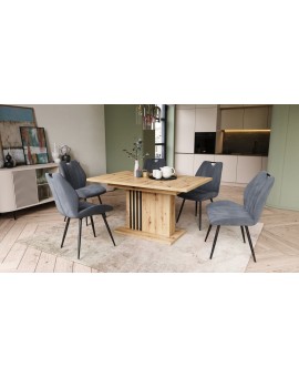 LEONEL Artisan Eik – MODERNE VOUWTAFEL TOT 180 cm!