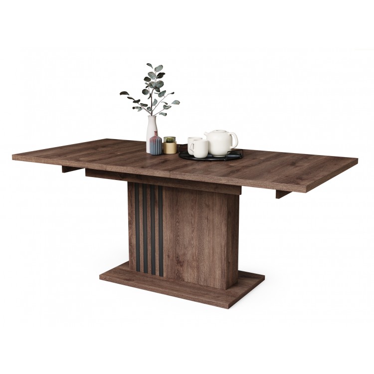 LEONEL Bruin Eik – MODERNE VOUWTAFEL TOT 180 cm! LEONEL Bruin Eik – MODERNE VOUWTAFEL TOT 180 cm!
