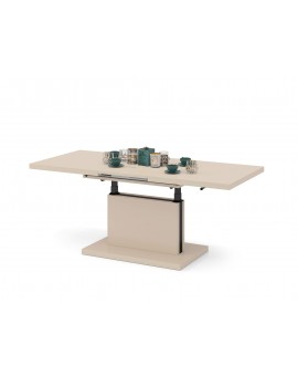 ASTON Béžový [Super Mat / Anti-fingerprint] - MODERNÝ ROZKLADACÍ A VÝŠKOVO NASTAVITEĽNÝ KONFERENČNÝ STÔL KÁŠMÍR