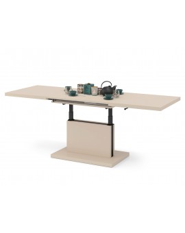 ASTON Béžový [Super Mat / Anti-fingerprint] - MODERNÝ ROZKLADACÍ A VÝŠKOVO NASTAVITEĽNÝ KONFERENČNÝ STÔL KÁŠMÍR