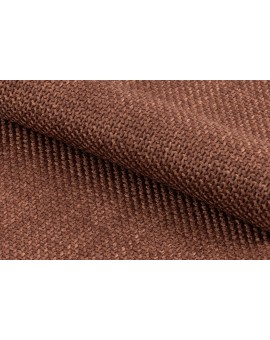 IRIS Terracotta (stof Basel 44) – GESTOFFEERDE STOEL MET GEVLOCHTEN RUGLEUNING VOOR WOONKAMER/EETKAMER LOFT