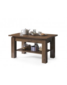 ASTORIA elegant noten, opklapbare salontafel