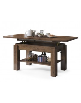 ASTORIA elegant noten, opklapbare salontafel