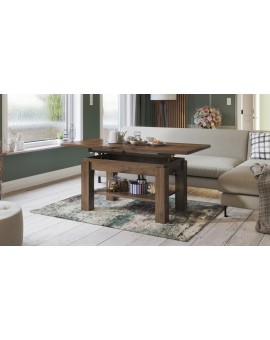 ASTORIA elegant noten, opklapbare salontafel