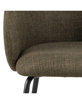 CLARA Olijfgroen (stof Basel 77)/zwarte poten - MODERNE GESTOFFEERDE KUIPSTOEL VOOR WOONKAMER/EETKAMER/KANTOOR LOFT CLARA Olijfgroen (stof Basel 77)/zwarte poten - MODERNE GESTOFFEERDE KUIPSTOEL VOOR WOONKAMER/EETKAMER/KANTOOR LOFT