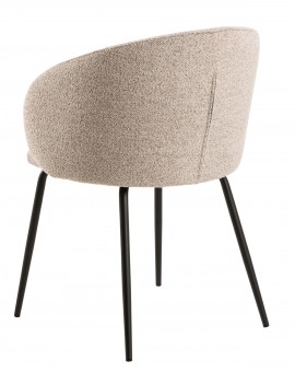 CLARA Béžová Latte (látka Monza 60)/čierne nohy – MODERNÁ ČALÚNENÁ  KRESLOVÁ STOLIČKA DO OBÝVAČKY/JEDÁLNE/KANCELÁRIE LOFT CLARA Béžová Latte (látka Monza 60)/čierne nohy – MODERNÁ ČALÚNENÁ  KRESLOVÁ STOLIČKA DO OBÝVAČKY/JEDÁLNE/KANCELÁRIE LOFT