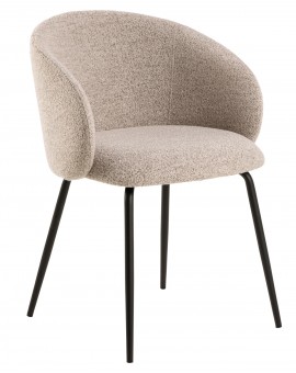 CLARA Béžová Latte (látka Monza 60)/čierne nohy – MODERNÁ ČALÚNENÁ  KRESLOVÁ STOLIČKA DO OBÝVAČKY/JEDÁLNE/KANCELÁRIE LOFT CLARA Béžová Latte (látka Monza 60)/čierne nohy – MODERNÁ ČALÚNENÁ  KRESLOVÁ STOLIČKA DO OBÝVAČKY/JEDÁLNE/KANCELÁRIE LOFT