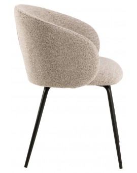 CLARA Béžová Latte (látka Monza 60)/čierne nohy – MODERNÁ ČALÚNENÁ  KRESLOVÁ STOLIČKA DO OBÝVAČKY/JEDÁLNE/KANCELÁRIE LOFT CLARA Béžová Latte (látka Monza 60)/čierne nohy – MODERNÁ ČALÚNENÁ  KRESLOVÁ STOLIČKA DO OBÝVAČKY/JEDÁLNE/KANCELÁRIE LOFT