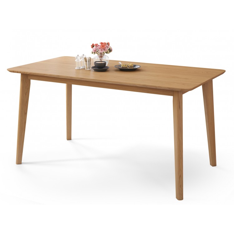 ROXY Prírodný dub, 150cm/80cm - kuchynský/jedálenský stôl RETRO - obdĺžnikový drevený stôl