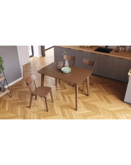 ROXY orech prírodný, 120cm/80cm - kuchynský/jedálenský stôl RETRO - obdĺžnikový drevený stôl