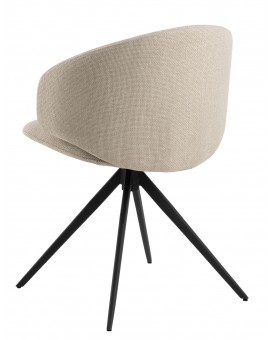 copy of NELA Béžové Latte (látka Monza 90)/béžové nohy – MODERNÁ OTOČNÁ ČALÚNENÁ STOLIČKA DO OBÝVAČKY/JEDÁLNE/KANCELÁRIE LOFT