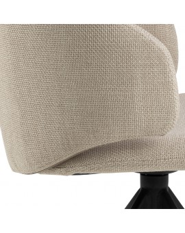 copy of NELA Béžové Latte (látka Monza 90)/béžové nohy – MODERNÁ OTOČNÁ ČALÚNENÁ STOLIČKA DO OBÝVAČKY/JEDÁLNE/KANCELÁRIE LOFT