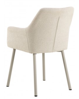 VERA Béžové (tkanina Apia 453)/béžový rám – MODERNÁ ČALÚNENÁ KRESLOVÁ STOLIČKA DO OBÝVAČKY/JEDÁLNE LOFT