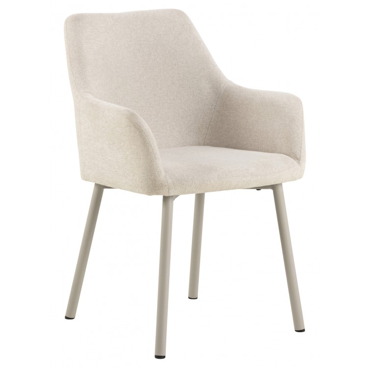 VERA Béžové (tkanina Apia 453)/béžový rám – MODERNÁ ČALÚNENÁ KRESLOVÁ STOLIČKA DO OBÝVAČKY/JEDÁLNE LOFT