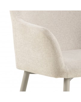 VERA Béžové (tkanina Apia 453)/béžový rám – MODERNÁ ČALÚNENÁ KRESLOVÁ STOLIČKA DO OBÝVAČKY/JEDÁLNE LOFT