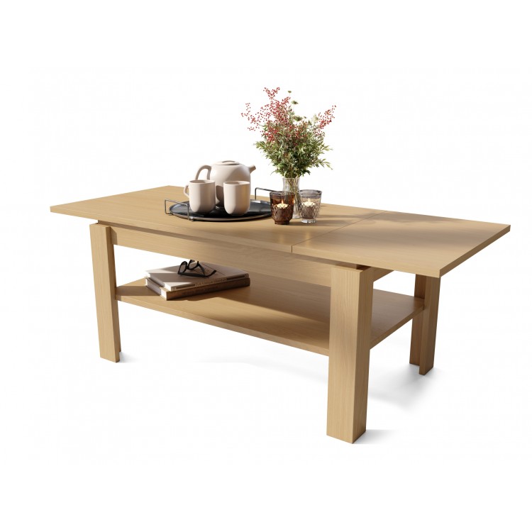 ASTI-R eiken Oasis - moderne salontafel met uitschuifbaar blad